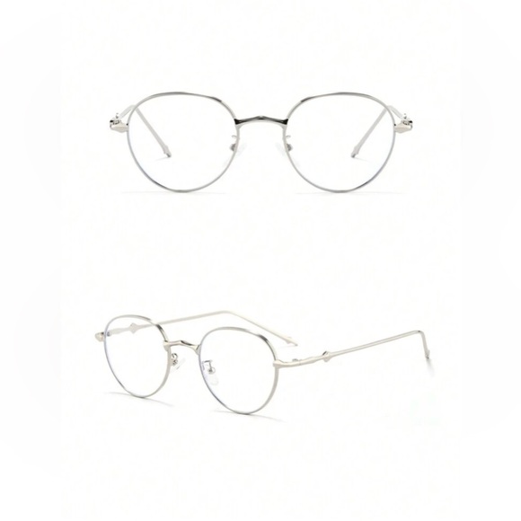 Metal Oval Frame Eyeglasses - Picture 2 of 3
